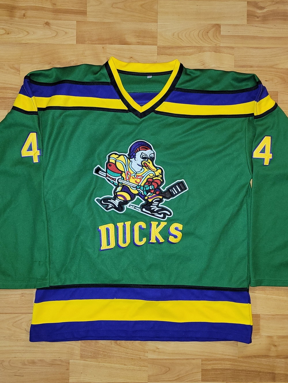 The Mighty Ducks Reed Green Hockey Jersey Retro Edition Fight Strap, Extra Large